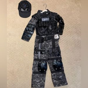 Kids swat team Halloween costume 5-6 years